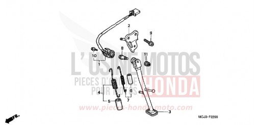 BEQUILLE CBR900RR2 de 2002